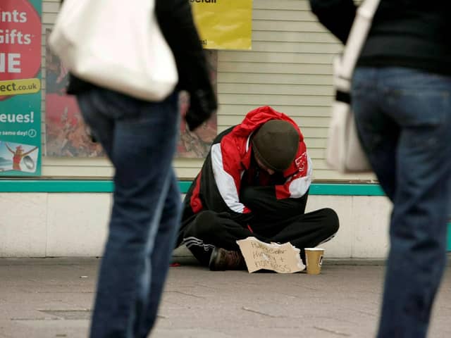 Luke Marsden says London seems to have become overrun with homeless beggars since his last visit