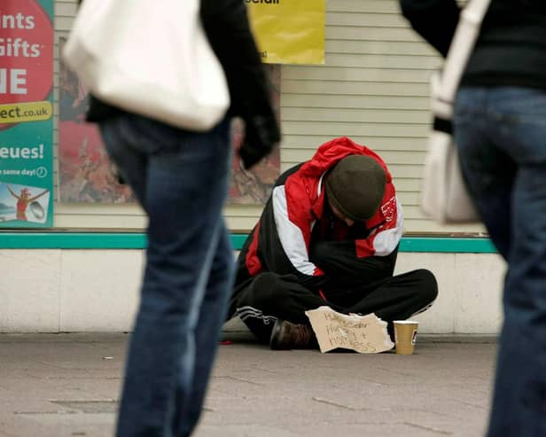 Luke Marsden says London seems to have become overrun with homeless beggars since his last visit