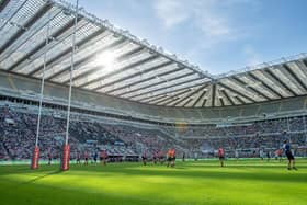 Wigan Warriors take on Catalans Dragons at Newcastle United's St James' Park