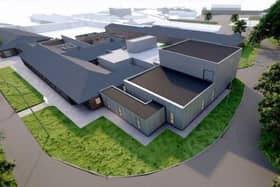 CGI of how the planned expansion of Wrightington Hospital could look