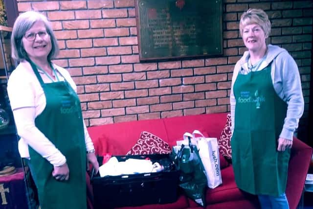 Three Towns' food collection received by Leigh Baptist Church's food bank
