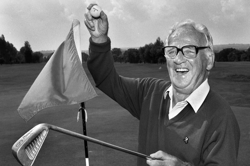 Gathurst Golf Club member Alf Ashurst who got a hole-in-one, aged 80, in August 1994.