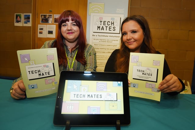 Liz Chapman and Catlin McMaste,r from Tech Mates, a digital mentor service run by volunteers and council staff
