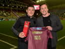 Matty Peet presented Dan Sarginson with his heritage shirt on Friday night
