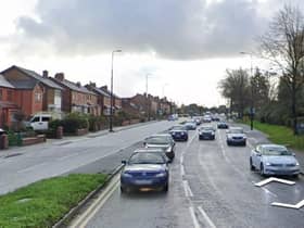 Warrington Road's northbound carriageway was brought to a standstill by the lorry
