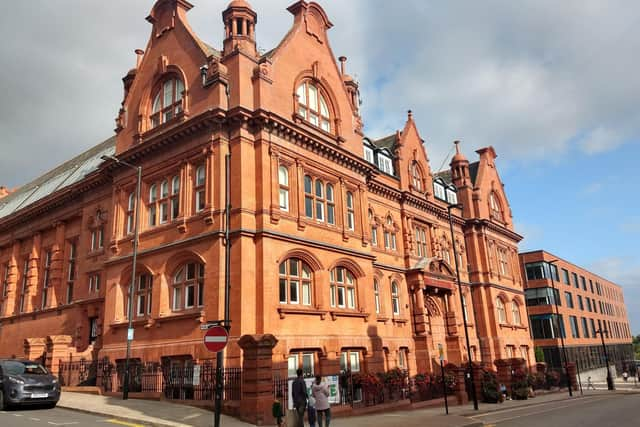 Businesses will be able to apply for a licence for the A-boards at the initial cost of £100 then £55 every year going forward, Wigan Town Hall (pictured) was told.