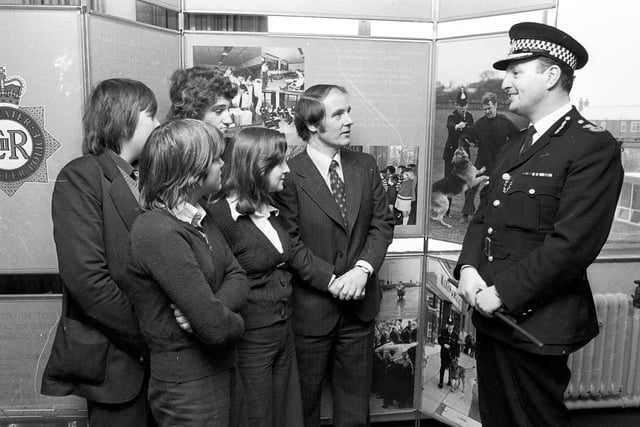 RETRO 1979 Wigan Police visit Shevington High