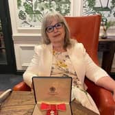 Shirley Southworth with her MBE