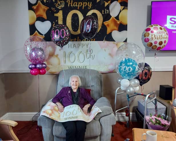 Winifred Vernazza celebrates her 100th birthday