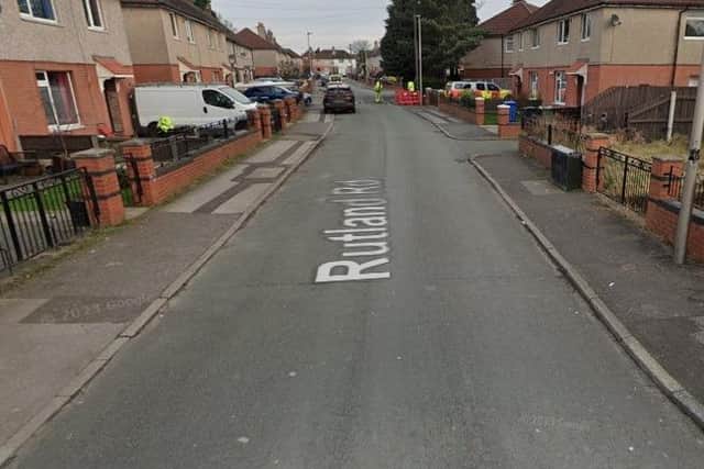The motorcyclist was travelling along Rutland Road when he lost control of his bike