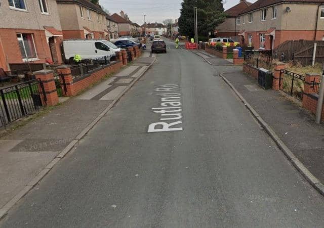 The motorcyclist was travelling along Rutland Road when he lost control of his bike