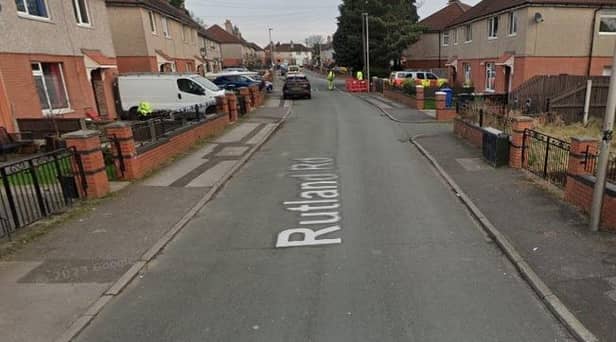 The motorcyclist was travelling along Rutland Road when he lost control of his bike