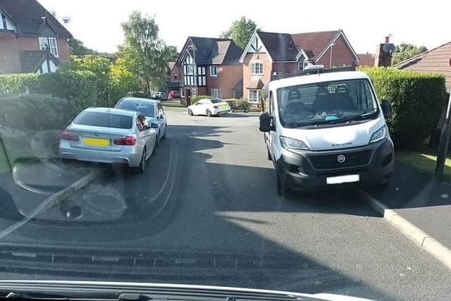 Another example of the parking issues on Paris Avenue