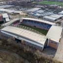 Robin Park Arena and the DW Stadium from the air
