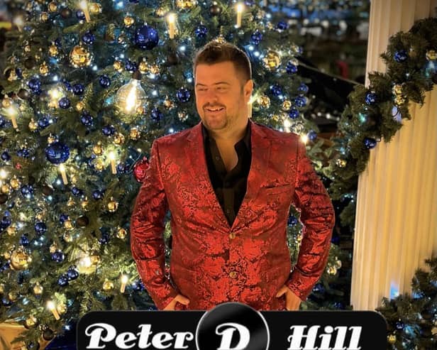 Singer Peter D Hill at a performance in December 2023