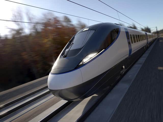 An HS2 train