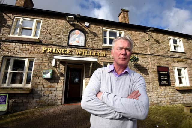Dave Roy, the last landlord of The Prince William pub, Dalton, who was angry at its announced closure by Robinsons in 2020