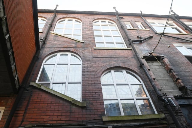 Exterior of rear of the building where access will be for residents.