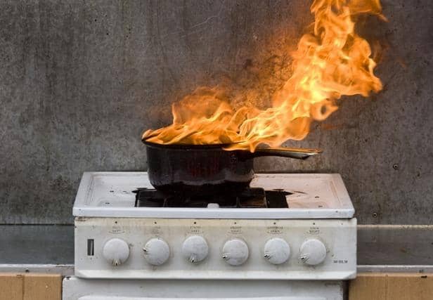Firefighters advise against the use of chip pans altogether but if one does catch light, they say residents should simply get out of the house and leave the extinguishing to the fire service