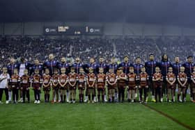 England defeated Samoa 34-18 in the first of two Test matches