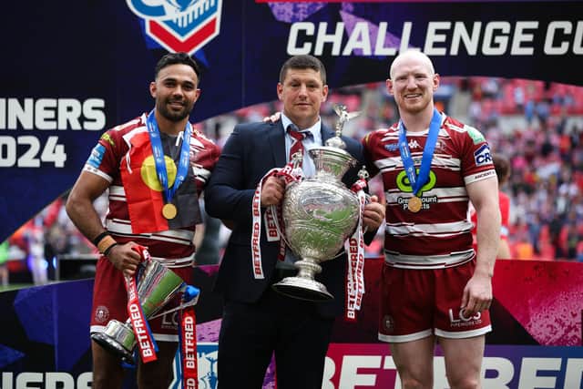 Wigan Warriors lifted the Challenge Cup trophy at Wembley in 2024 with a win over Warrington Wolves