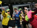 Eurovision super-fans arrive at Lime Street Station in Liverpool