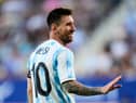 Argentina superstar Lionel Messi, who will be marked by Latics defender Curtis Tilt during Tuesday's friendly against Jamaica