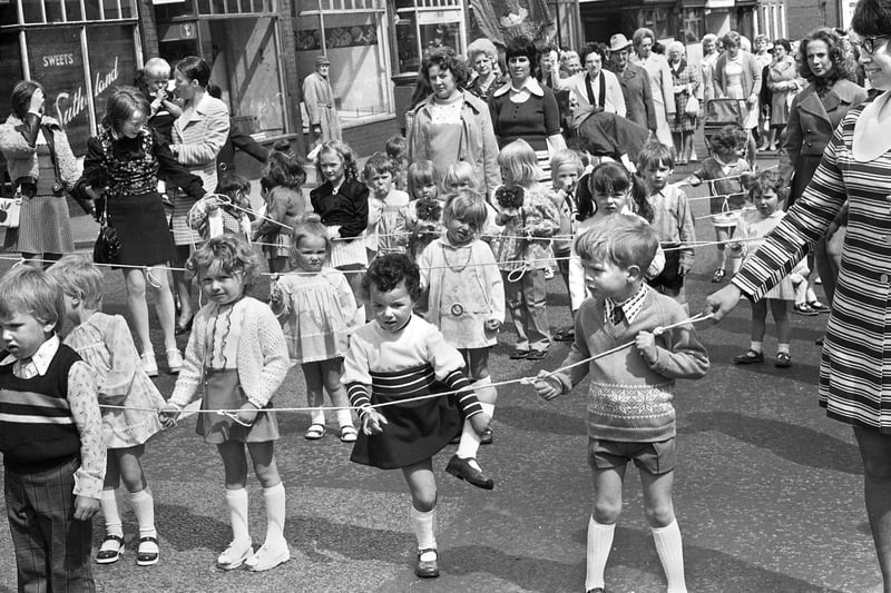 Walking day under way for St. John's, Pemberton, on Sunday 9th of June 1974.