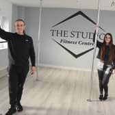 Tony McAleavy and daughter Shannon Fitzgerald have opened a pole fitness and wellbeing centre, offering Pole Therapy sessions at The Studio Fitness Centre