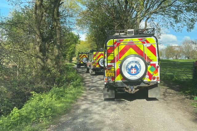 Volunteers from Bolton Mountain Rescue Team rushed to Borsdane Wood to help the injured woman