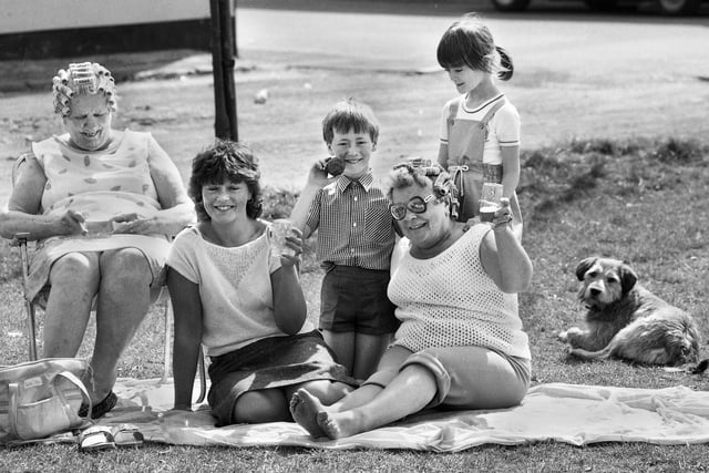 RETRO - RANDOM - 1970's
Relaxing in the sun outside the Crooke Hall Inn during the long hot summer of 1976.