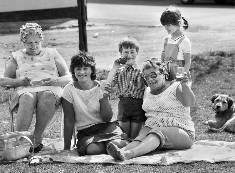 RETRO - RANDOM - 1970'sRelaxing in the sun outside the Crooke Hall Inn during the long hot summer of 1976.