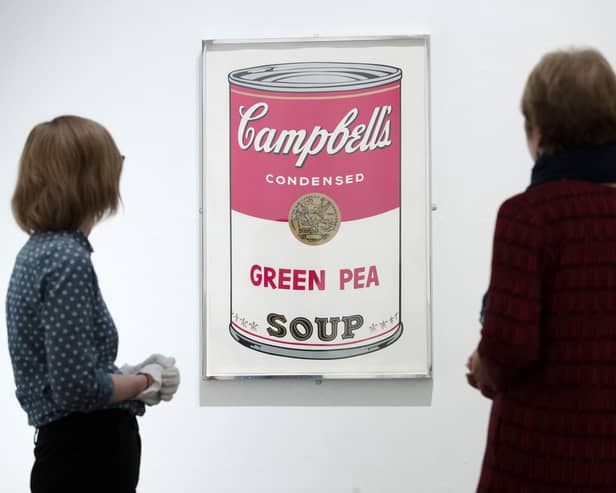 Andy Warhol's Campbell's green pea soup 1968
