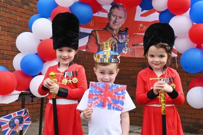 Celebrating the coronation at Highfield St Matthew's CE Primary School