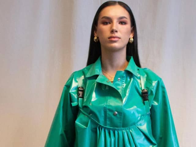 Lorna Gibson's PPE design on the catwalk