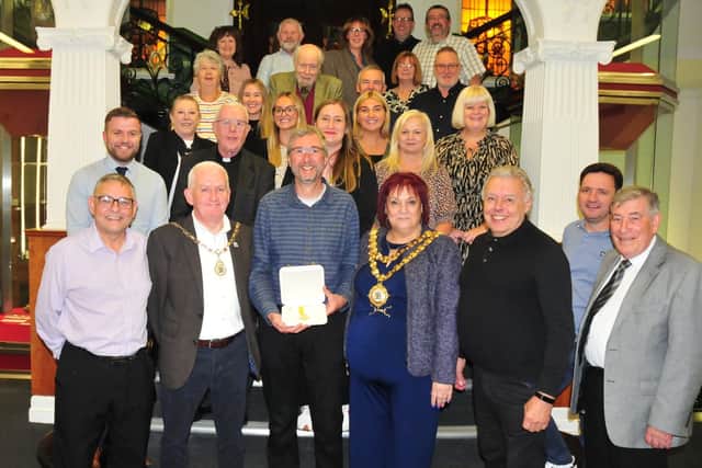 Phil Livesey was invited to Wigan Town Hall by local councillors to meet the Mayor Coun Debbie Parkinson