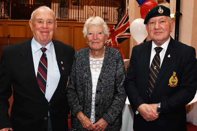 from left, David Taylor, Marjorie Taylor and Ron Butterfield.