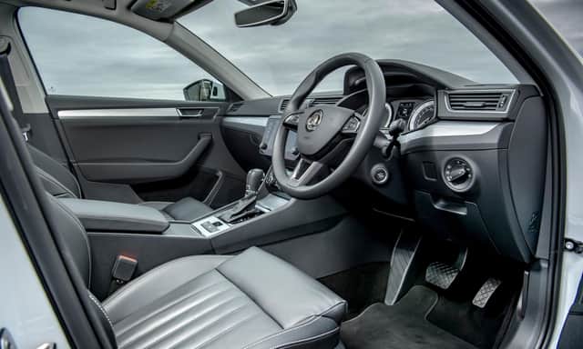 Interior of Skoda Superb