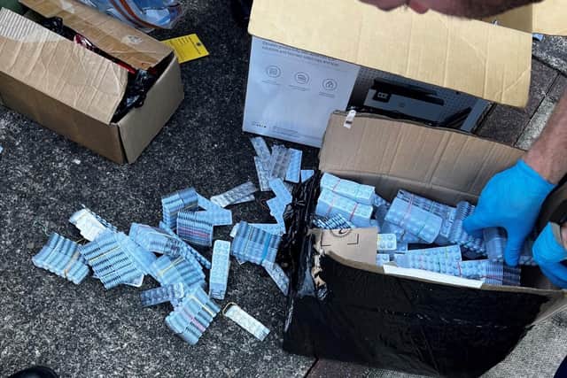 Seized quantities of the class C prescription drug diazepam