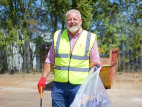 Truline chairman Ian Lucas joined in the litter pick