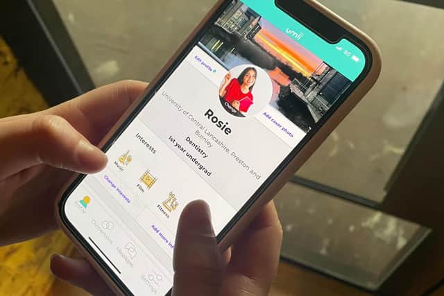 A UCLan student using Umii
