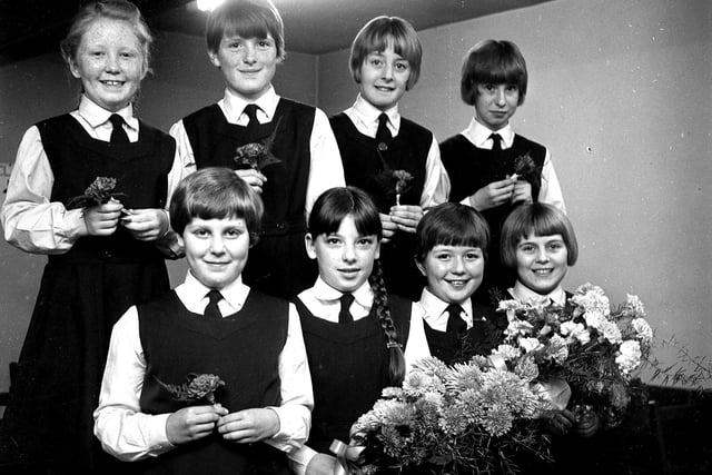 RETRO 1966 - Wigan Girls High School speech day at the Queens Hall Wigan.