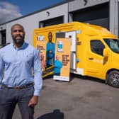 Sotonye Tolofari with the This Van Can roadshow, which is heading to Wigan and Leigh