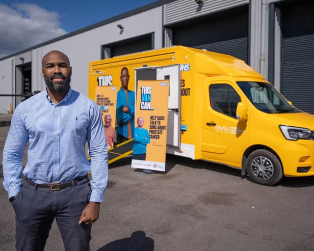 Sotonye Tolofari with the This Van Can roadshow, which is heading to Wigan and Leigh