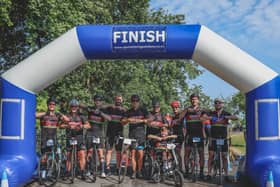 The Joining Jack team gearing up for the ride