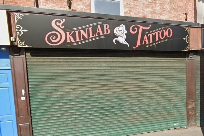 Skinlab Tattoo Studio on Ormskirk Road, Newtown, has a rating of 5 out of 5 from 52 Google reviews