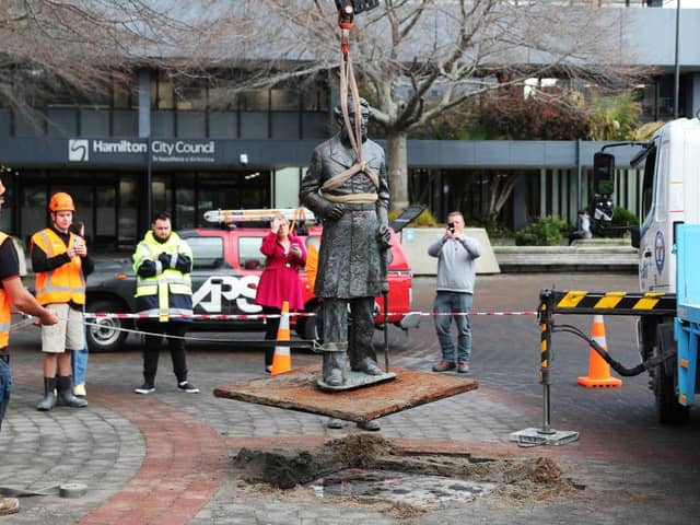 These are some of the statues that have been taken down as the Black Lives Matter movement continues to gain momentum (Photo: MICHAEL BRADLEY/AFP via Getty Images)