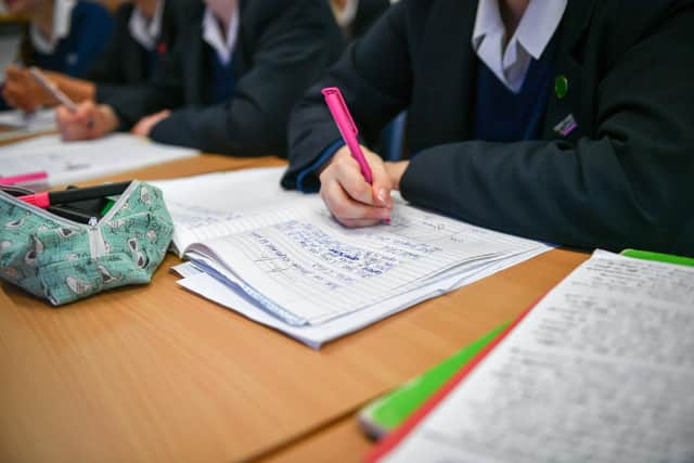 Department for Education figures show 26.2 per cent of disadvantaged children in Wigan achieved grade five or above in GCSE English and maths in 2021-22, compared to 54.1 per cent for all other children
