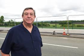 Clive Pitts is angry at Wigan Council's decision to replace the wall to something not in keeping with the countryside.