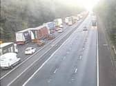 There is miles of queuing traffic and long delays on the M6 in Lancashire this morning (September 26)